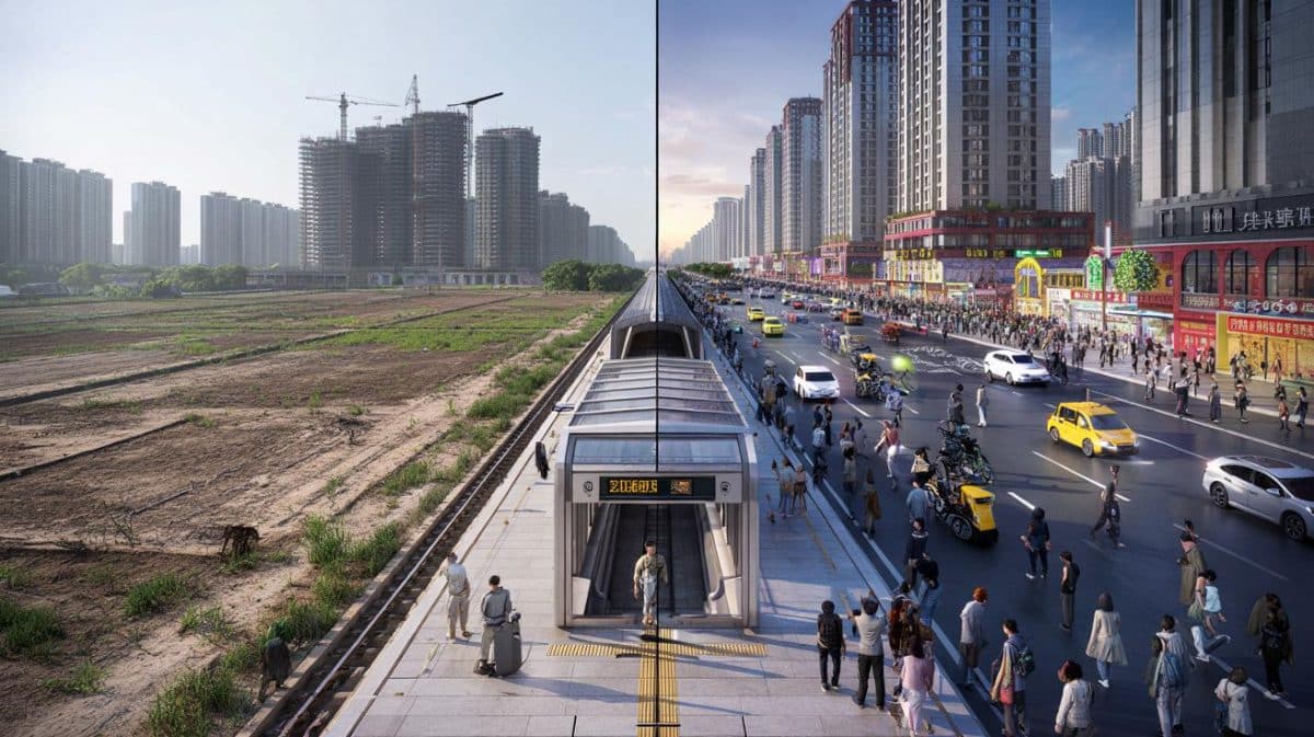 In 2008 China built metro stations in the middle of nowhere: in  we finally understand why